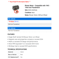 thumbnail image 2 of Blower Motor - Compatible with 1965 - 1966 Ford Thunderbird, 2 of 2