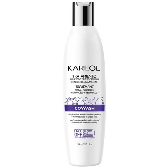 Kareol Tratamiento Cowash 300ml · Limpieza Profunda Con Tecnología Micelar KAREOL Cowash