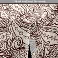thumbnail image 4 of Brown Paisley Dog Crate Cover, Intertwined Abstract Leaves Curvy Ornaments Nature Theme Print, Easy to Use Pet Kennel Cover Small Dogs Puppies Kittens, 7 Sizes, Dark Mauve and Champagne, by Ambesonne, 4 of 6