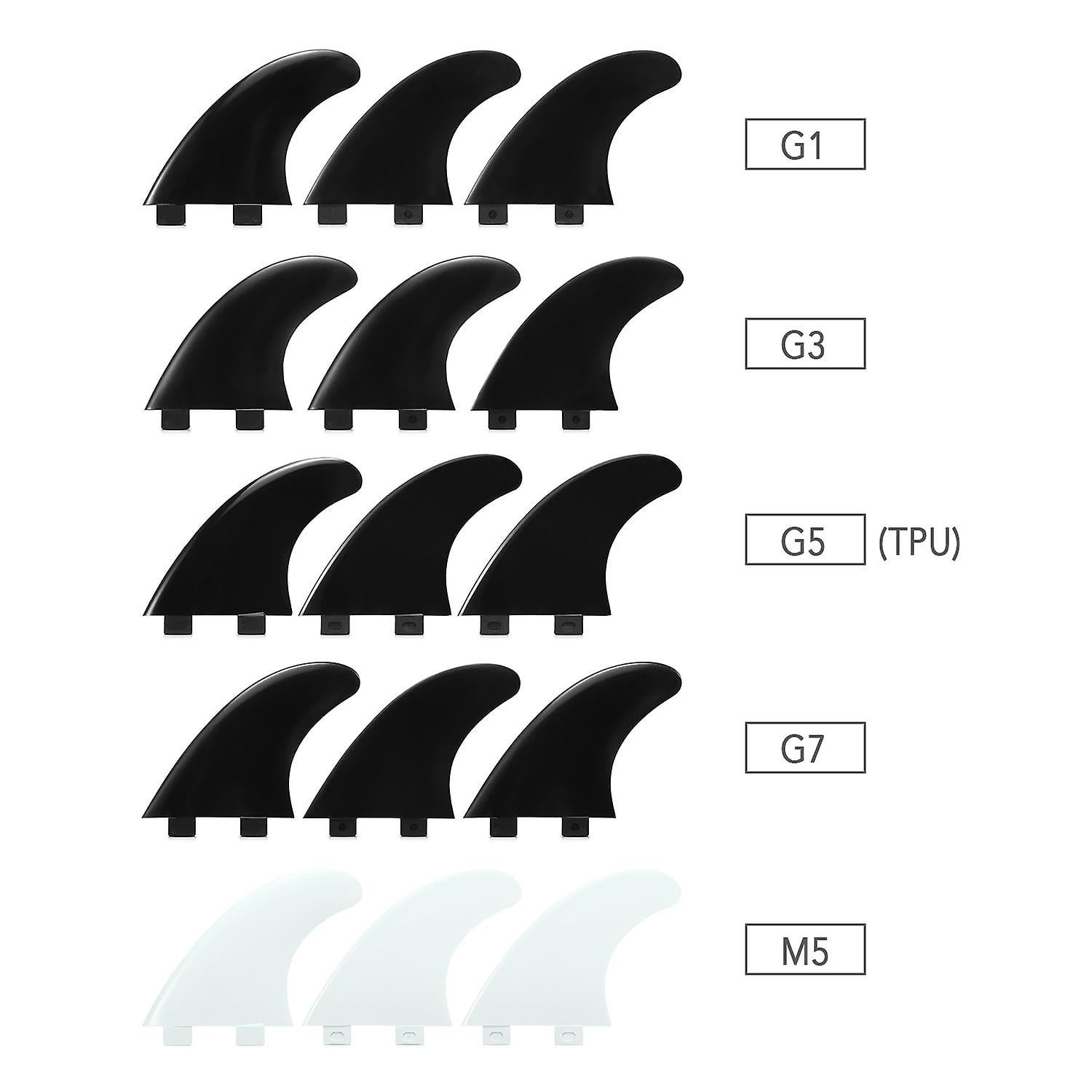 3PCS / 2PCS FCS Fins Surfboard Fin Thrusters Tir Fins Fiberglass Nylon