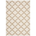 thumbnail image 2 of Safavieh Dhurries Salma Geometric Wool Area Rug, Ivory/Gold, 4' x 6', 2 of 7