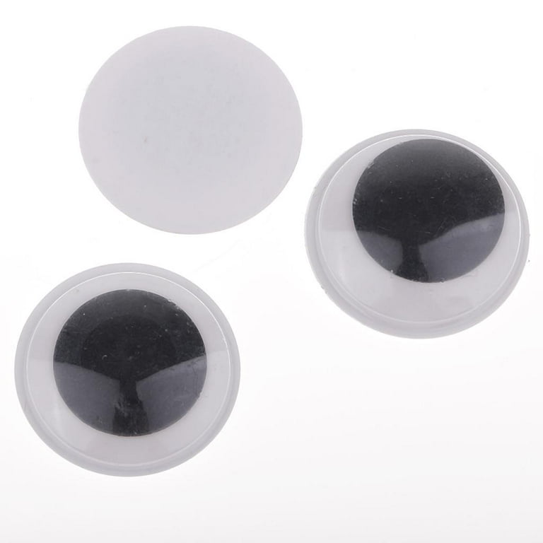 60 Pieces Self-adhesive Wobbly Googly Wiggle Eyes for DIY Craft  Accessories,Teddy Bear Doll Making Toys Eyes, 25mm 30mm 