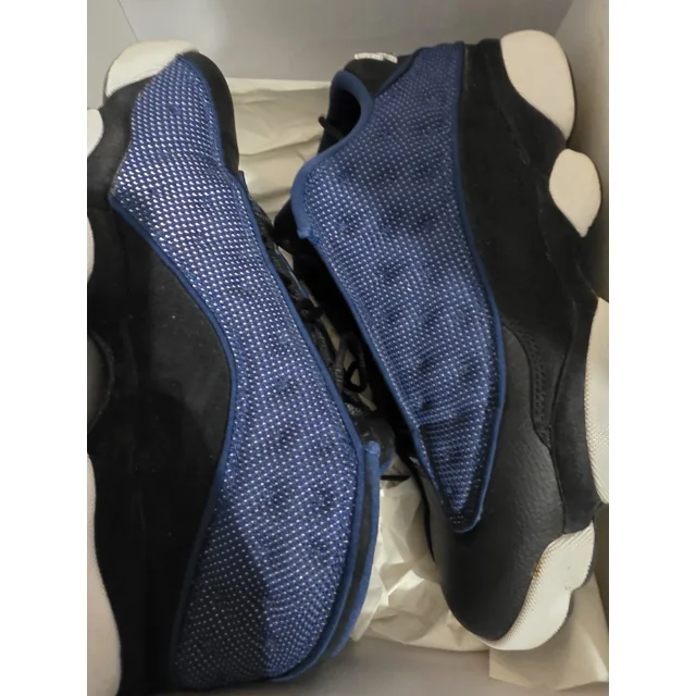 Ni - ke Ni - ke Air Jordan 13 Men's Basketball Shoes Black/University Blue, Size 9.5