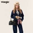 thumbnail image 7 of Wrangler Women Dome Top‑Handle Purse Medium Shoulder Handbag with Detachable Crossbody Strap, Black, 7 of 7