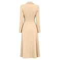 thumbnail image 3 of Gytharion Women's Double Breasted Blazer Dresses Lapel Collar A-Line Dresses Long Sleeve Classic Stylish Midi Dresses for Special Occasions, 3 of 6