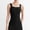 Black, variant on Women Seamless Square Neck Compression Thermal Underwear Top Body Shaping Warm Vest Beige M