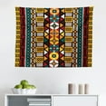 thumbnail image 1 of Kente Pattern Tapestry, Tribal Traditional Triangles and Stripes Indigenous Native Cultural Heritage, Fabric Wall Hanging Decor for Bedroom Living Room Dorm, 2 Sizes, Multicolor, by Ambesonne, 1 of 1