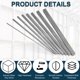 thumbnail image 4 of Uxcell 2 Pcs Square Steel Rod Bar, 9/16"x9/16"x13" 45 Square Steel Bar Stock, Cold Drawn Key Stock Precision, para Soporte Estructural de Maquinaria Industrial y Manualidades de Bricolaje, 4 of 6