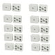 250V 10A 2 Position 5 Trous Connecteurs de Fil de Blocs de Jonction en Céramique 10pcs – image 1 sur 3