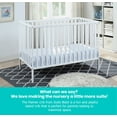 thumbnail image 4 of Suite Bebe Palmer 3-in-1 Convertible Island Crib, New Zealand Pinewood Crib With 3 Mattress Height Adjustment, Easy to Assemble, Non-Toxic Finish, White, 4 of 9