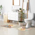 thumbnail image 6 of Yayeee Bath Rug for Bathroom Floor Non Slip Rectangle Fluffy Soft Absorbent Mat, 16"x24", Beige Rainbow, 6 of 7