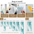 thumbnail image 6 of Marble Aqua Window Privacy Film, Gradient Gold Aesthetics Abstract Minimalist Art Static Cling UV Sun Blocking Heat Control Window Tint, Non-Adhesive One Way Windows Privacy Cover 17.7''x78.7'', 6 of 7