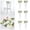 A519 White 18.1x10.6x2.4", variant on 6Pcs Wedding Chair Decorations Pew Flowers For Wedding Aisle Decoration Pew Flowers With Artificial Flowers Eucalyptus And Ribbons For Chair Party Ceremony, Light Yellow