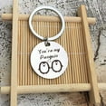 thumbnail image 3 of Naierhg Fashion Stainless Steel You Are My Penguin Key Ring Holder Keychain Couple Gift, 3 of 5