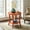 Orange, variant on AUU Modern Oval Wood End Table with Shelf – Contemporary Round Side Table for Living Room or Bedroom