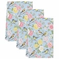 thumbnail image 2 of Blue Spring Floral Kitchen Towels Set of 3, Elegant Farmhouse Flowers Birds Watercolor Absorbent Dish Towels for Kitchen, Microfiber Hand Towel, Quick Drying Tea Towel for Cleaning Dishcloths, 2 of 7