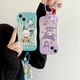 thumbnail image 4 of Funda de teléfono para Iphone 11 12 13 14 Pro Max Lovely 3d Cartoon Hello Kitty Kuromi Melody Design Tpu cubierta de teléfono móvil con colgante, 4 of 4