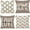 Khaki, variant on Farmhouse Pillow Covers 18x18 Set of 4 Throw Pillow Covers Rustic Linen Decorative Pillows Square Cushion Covers for Couch Sofa Bedroom Home Decor