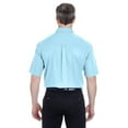 thumbnail image 2 of Ultraclub 8977 Men Short-Sleeve Whisper Twill, SKY BLUE, 3XL, 2 of 3