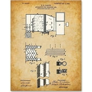 Carrier Air Conditioning Patent - 11x14 Unframed Patent Print - Great Gift for HVAC Technicians