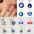 thumbnail image 2 of GKNET Wholesale Lucky Devil Eye Pendant Necklace Choker Chain Women Jewellery Gift New-#6 Gold, 2 of 9