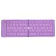 thumbnail image 2 of [Púrpura] Teclado Plegable Conexión Inalámbrica Teclado Oficina Portátil Universal para Teléfonos Móviles Tabletas Y Portátiles (Púrpura), 2 of 9