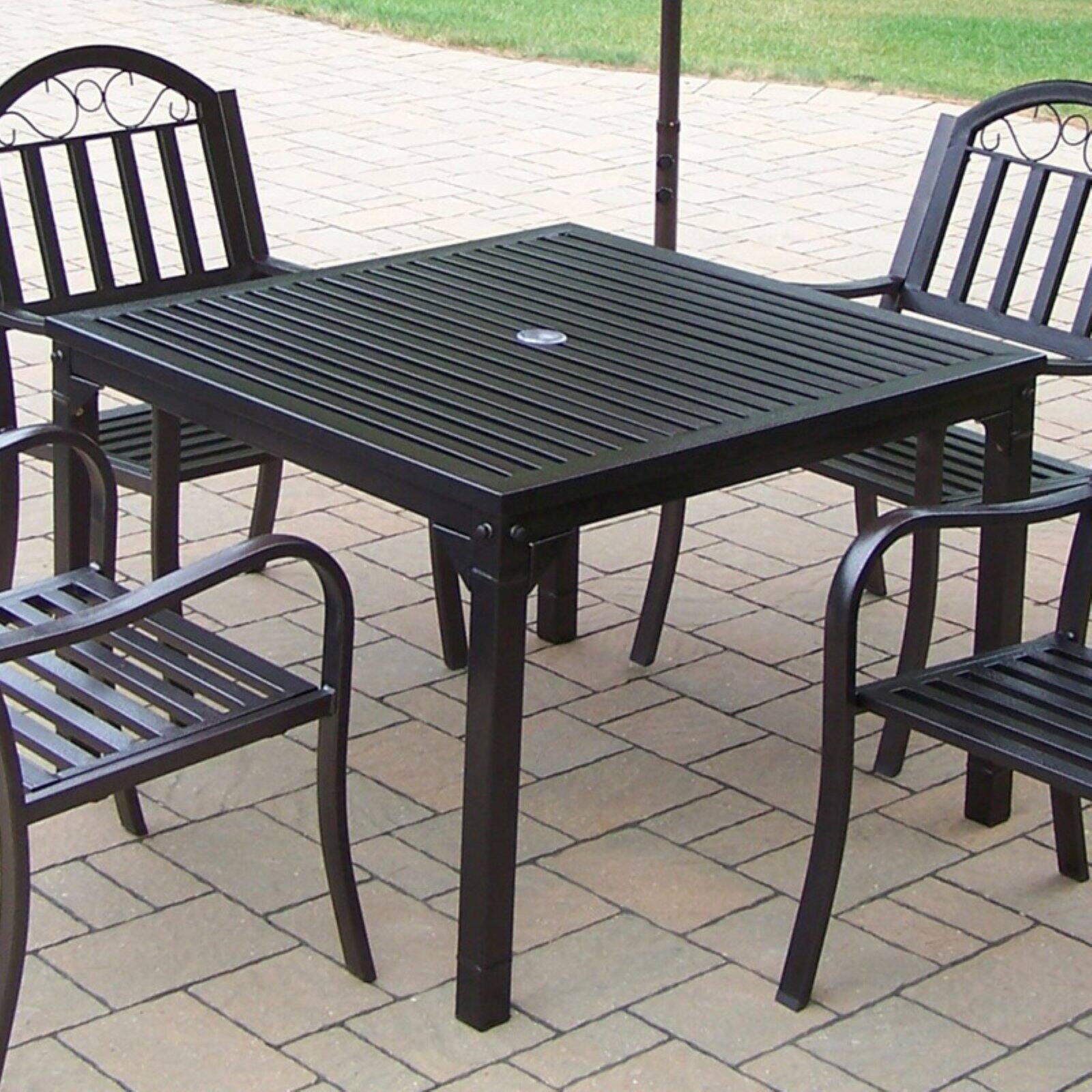 Oakland Living Rochester 40 X 40 In Patio Dining Table Walmart Com Walmart Com