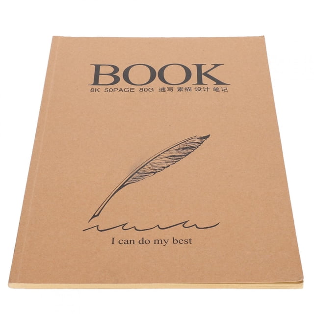 Papel Kraft, Completamente En Blanco, Cuaderno De Bocetos, Libro De Dibujo, Para Estudiantes De Artistas ANGGREK Otros