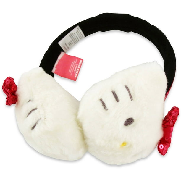 Sanrio Hello Kitty white shaped earmuff with sparkle band Walmart