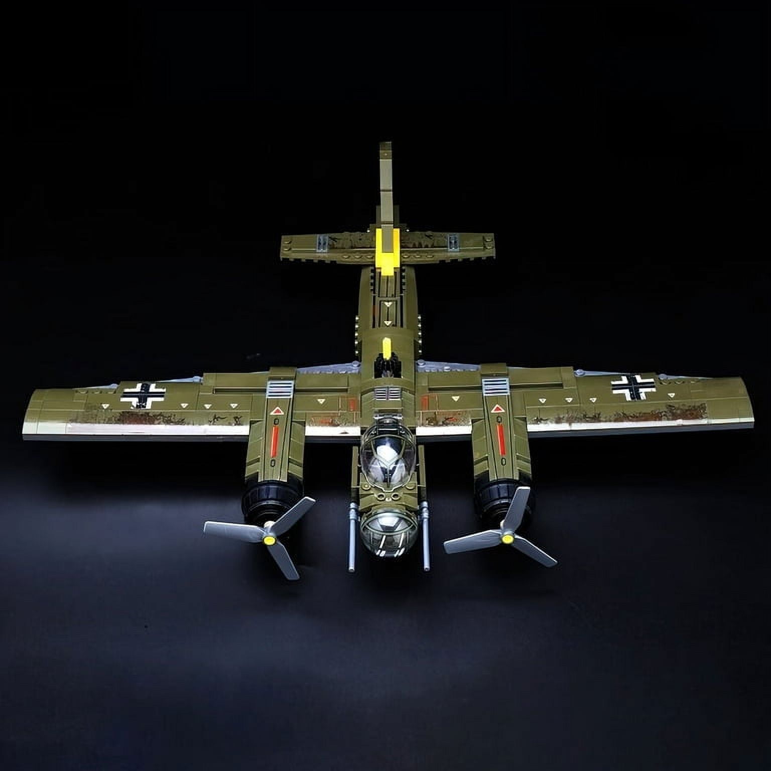 Iron Empire WW2 Air Bomber JU88 Building Blocks Toy Plane Set | JU-88 Plane  | General Jim's Toys | Compatible with Lego, Cobi, Wange, Sembo,and all 