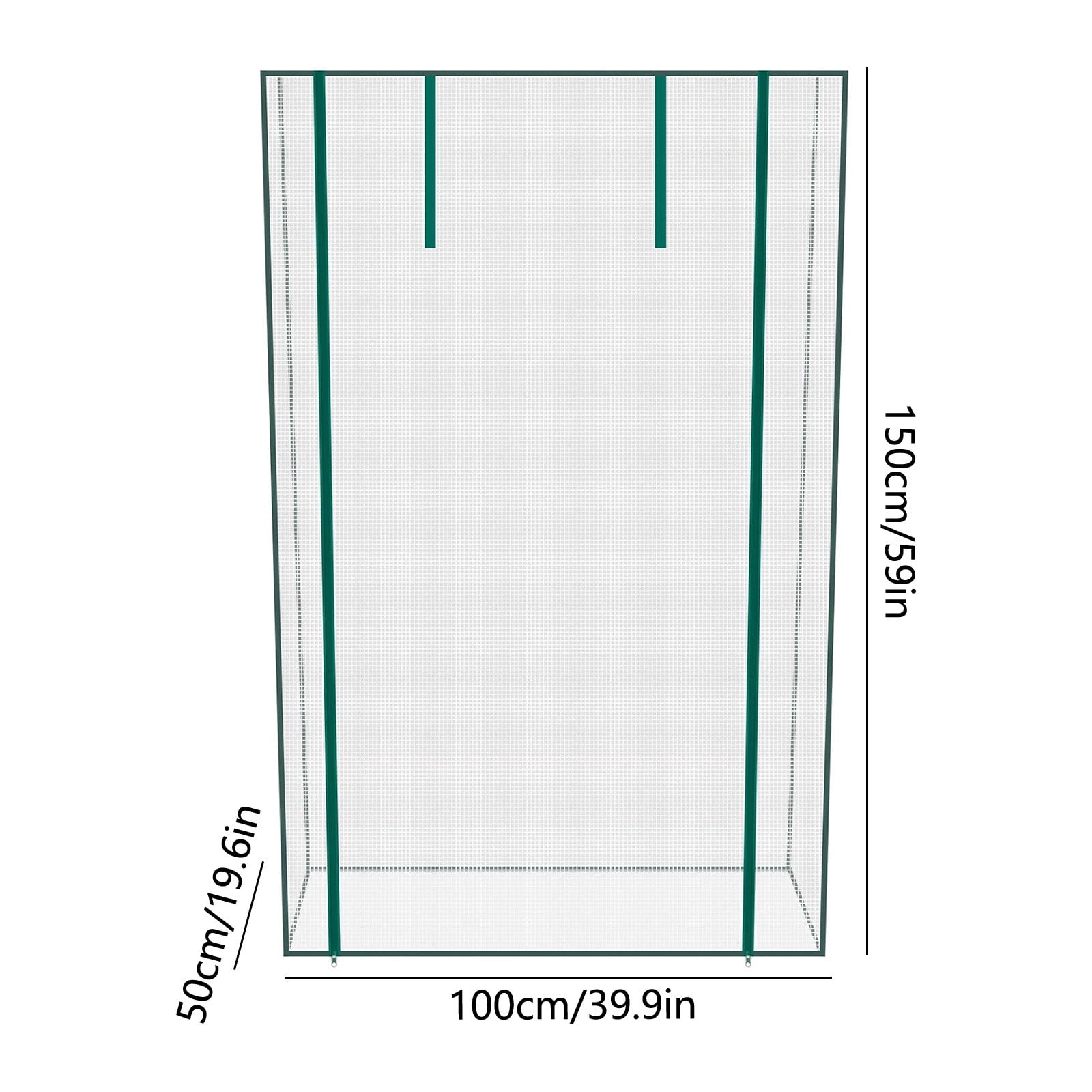 Portable Mini Greenhouse Plant Grow Tent Outdoor Indoor Frost Protection Zipper Door Ventilation Plant Protection Greenhouse for Patio Balcony Garden Herb Flower Growing