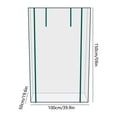 thumbnail image 3 of Walk In Portable Greenhouse Plant Protection Tent Outdoor Garden Large Grow Shelter Clear Cover Patio Balcony Backyard Storage Greenhouse Structure Ventilated Design, 3 of 6