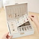 thumbnail image 1 of Caja Organizadora de Joyería Ganfancp de Cuero Doble Capa con Bandeja Extraíble, 1 of 4