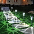 thumbnail image 2 of Luces solares para exteriores, luces solares de estaca de acero inoxidable a prueba de agua para caminos, jardines, patios, caminos, caminos, caminos, decoración de césped -, 2 of 5