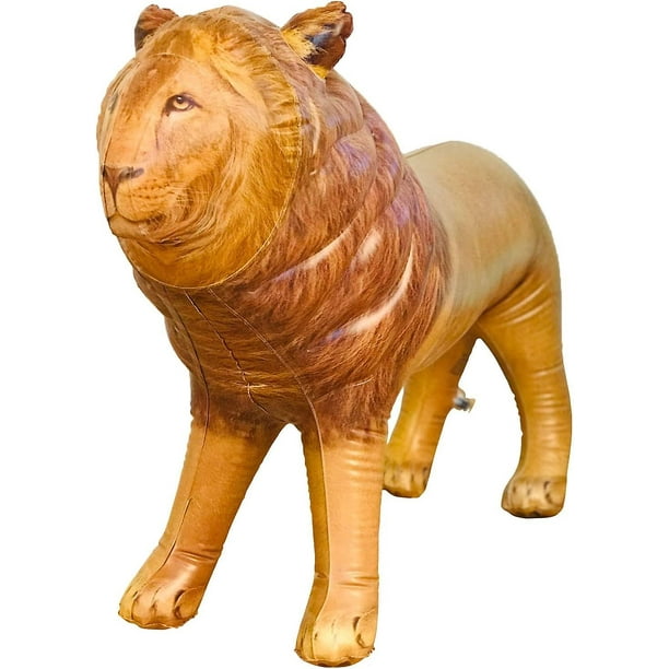 León macho inflable con peluche de melena 36 pulgadas YONGSHENG