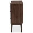 thumbnail image 5 of Baxton Studio Disa Mid-Century Modern Walnut Brown Finished 6-Drawer Dresser, 5 of 8