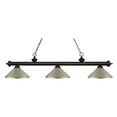 thumbnail image 2 of 200-3GB-MBN-Z-Lite-Riviera - 3 Light Island/Billiard in Billiard Style - 16 Inches Wide by 13.5 Inches High Golden Bronze Brushed Nickel Matte Black, 2 of 2