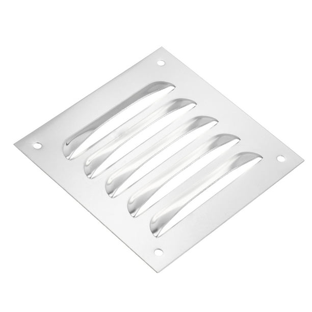 Cubierta de Ventilación Uxcell 5 x 5" Pantalla de Aleación de Aluminio Rejilla de Ventilación HVAC para Cocina Baño Pared Techo