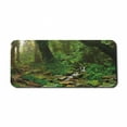 thumbnail image 1 of Landscape Computer Mouse Pad, Rainforest Trees and Fresh Grass in Nepal Jungle Wildlife Nature Tropical Photo, Rectangle Non-Slip Rubber Mousepad X-Large, 35" x 15", Green Brown, by Ambesonne, 1 of 2