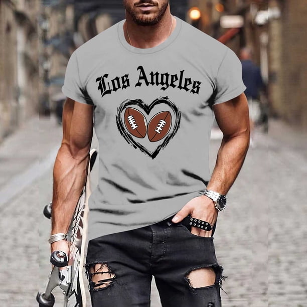 Tops para hombre, blusas y camisas de manga corta con cuello redondo para hombre, jersey informal con cuello redondo estampado para hombre, pantalones cortos deportivos para fitness, blusa de poliéste