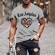 thumbnail image 1 of Tops para hombre, blusas y camisas de manga corta con cuello redondo para hombre, jersey informal con cuello redondo estampado para hombre, pantalones cortos deportivos para fitness, blusa de poliéste, 1 of 5