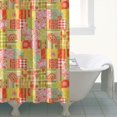 thumbnail image 4 of Pioneer Flower Floral Print Pattern Shower Curtain 84"x72", Bathroom Decorative Shower Curtain Set with 12 Hooks, Waterproof Washable, 4 of 6