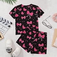 thumbnail image 5 of CYRBOKO Girls Athletic Outfit Sets, Elastic Waist Crew Neck Summer Short Sleeve Comfy Two-piece Sets Multicolor Size 7-8 T, 5 of 7