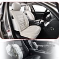thumbnail image 5 of 2021 for Hyundai Kona Car Seat Cover, Black Car Seat Covers, Premium Leather 5 Piece Full Set Anti-Slip Lining Easy to Clean & Maintain, Airbag-Compatible, 5 of 9