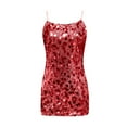 thumbnail image 3 of WILLBEST Vestido Minivestido Elegante Con Lentejuelas Para Mujer, Informal, Para Fiesta De Noche, Espalda Abierta, Ajustado, Para Clubes Y Eventos De Baile., 3 of 3