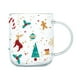 thumbnail image 1 of Taza de cristal navideña de 450 ml, taza de café, bebida, té ligero, taza de jugo con Estilo A, 1 of 9