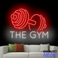 thumbnail image 2 of Handmadetneonsign The Gym Neon Sign, Gym Led Sign, Barbell Neon Light For Gym Room, Gym Wall Art 97538, 2 of 5