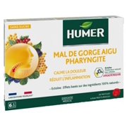 Humer Acute Sore Throat Pharyngitis Red Fruits 20 Lozenges
