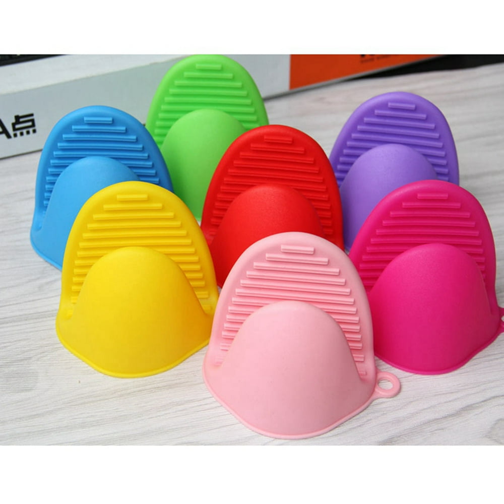 1pcs Silicone Pot Holder Oven Mini Mitt Cooking Pinch Grip Heat Resistant Colorred Walmart 0467