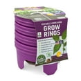 thumbnail image 6 of Planting Grow Rings, Round 7 inch, Perfect for Deep Watering Veggies Herbs and Flowers, Protection and Edging of Garden Plants, Purple, Made in The USA - Pack of 4, 6 of 10